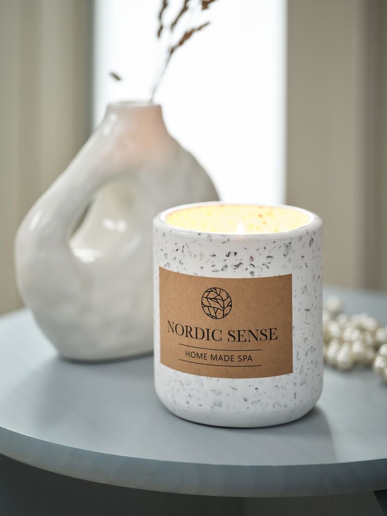 Candela profumata HEINI Terrazzo – 9 cm x 10 cm - Image 5